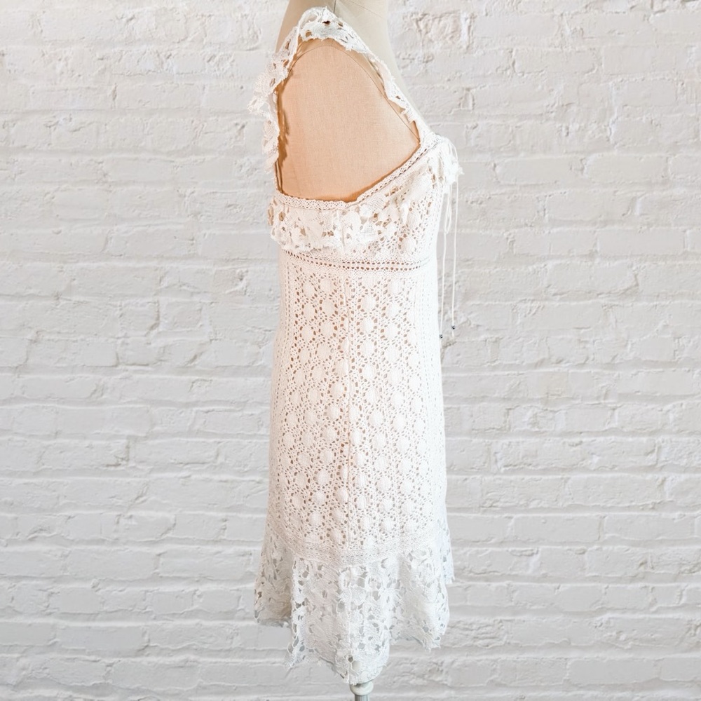 Free People Cross My Heart Crotchet Mini Dress - Picture 10 of 15